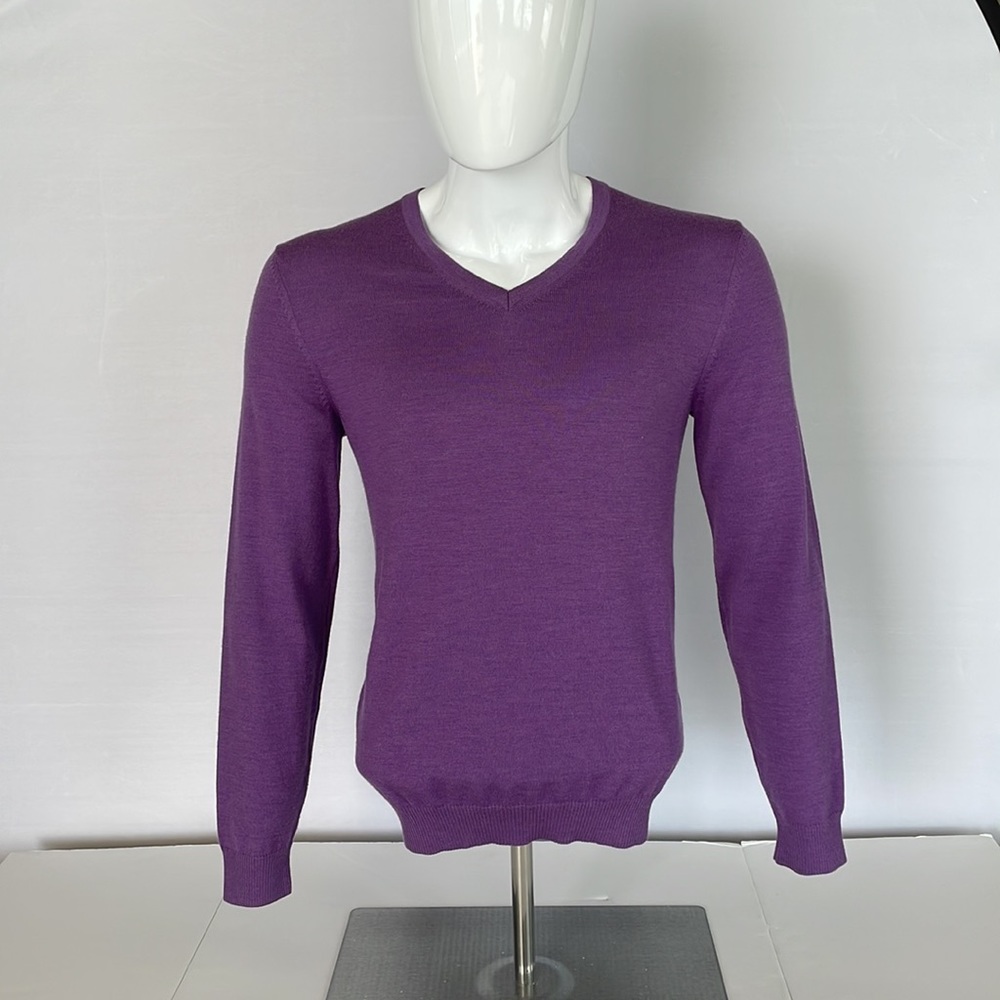 Hugo Boss Slim Fit Purple Sweater Size Large